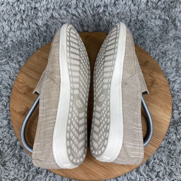 Crocs Citilane Sneakers Women's 11 Slip On Beige Canvas Shoes - Picture 5 of 9